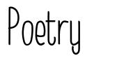 Poetry font