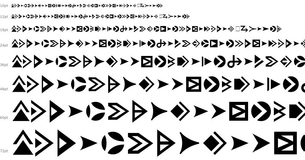 Pointers font Waterfall