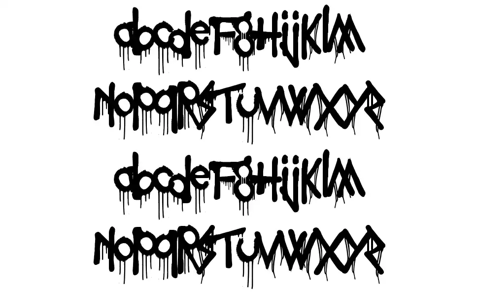 Poisoned Paradigmfont specimens