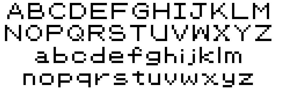 Pokemon Classic font specimens