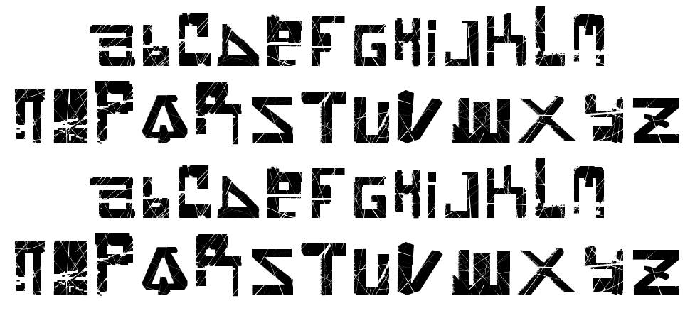 Pokurium Used font specimens