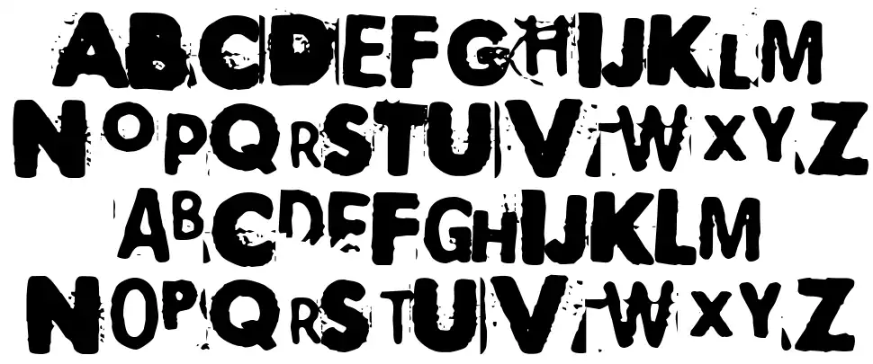 Polaroid 22font specimens