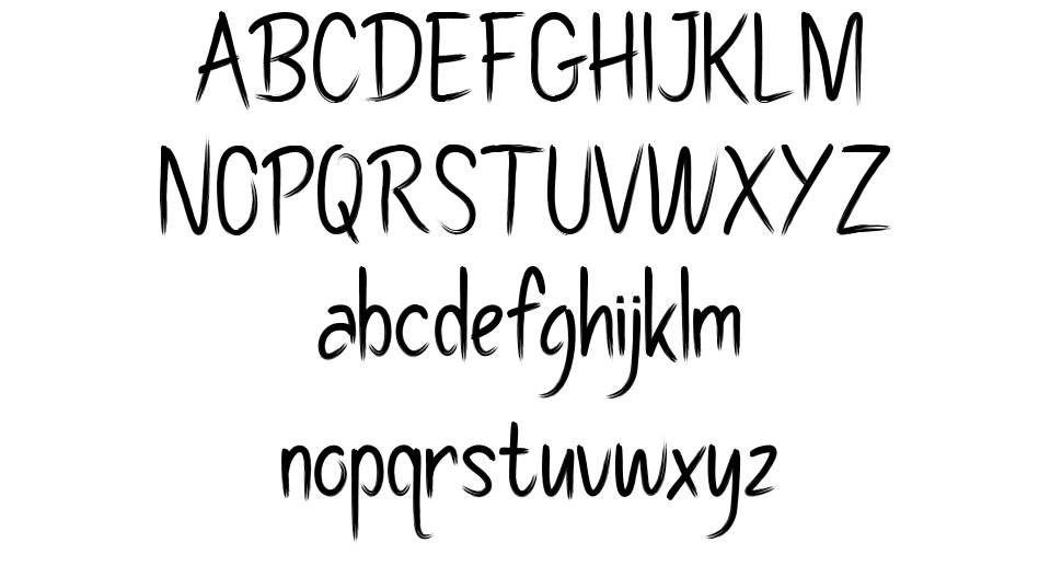 Pollaroid font specimens