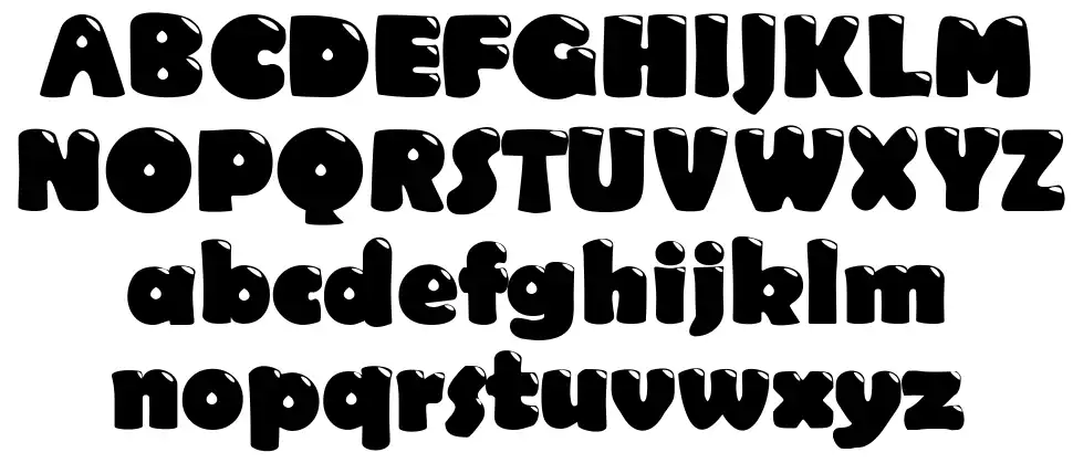 Polo Bubble font specimens