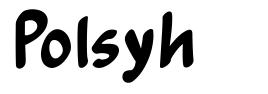 Polsyh шрифт