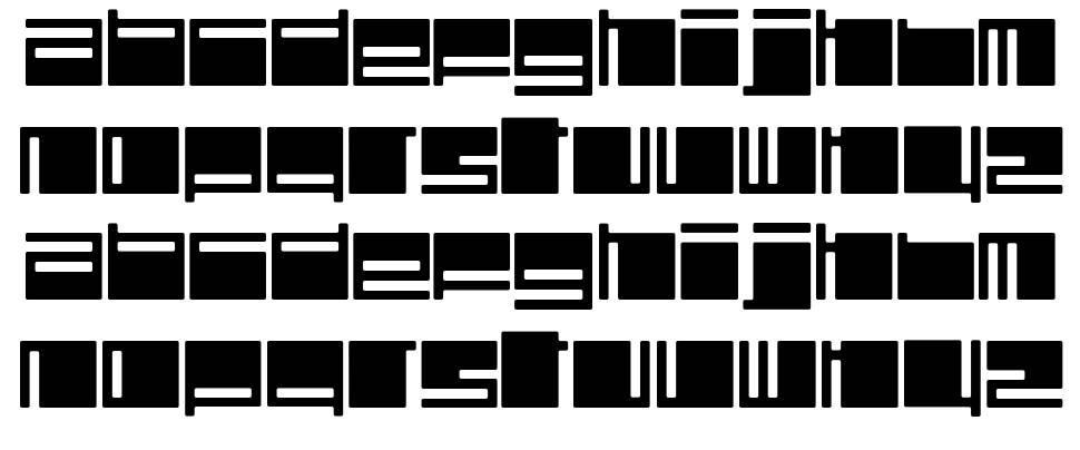 Polydiscous font Örnekler