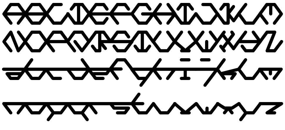 Polygon Star písmo Exempláře