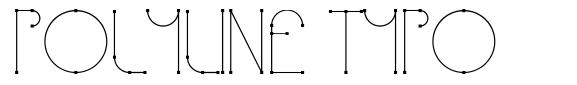 Polyline Typo font