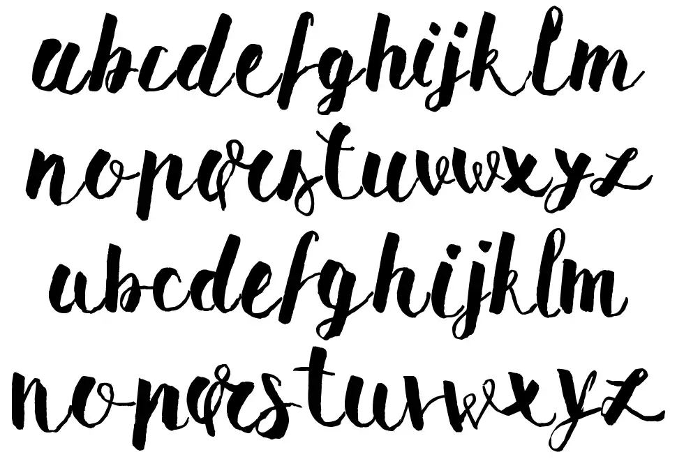 Pomah Typefont specimens