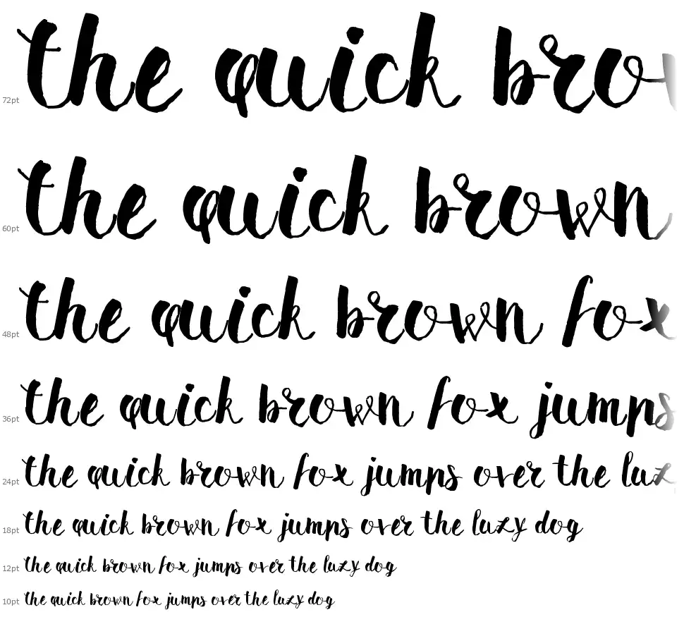 Pomah Typefont waterfall