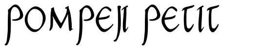 Pompeji Petit písmo
