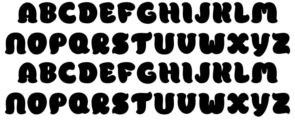Pomporri font Örnekler
