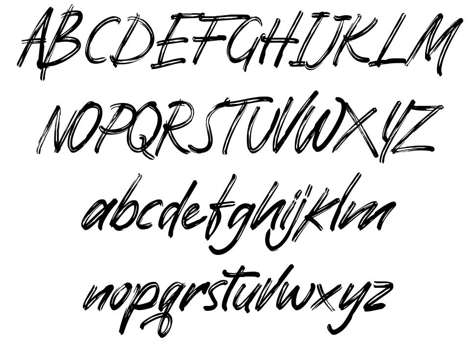 Pomthinq font Örnekler