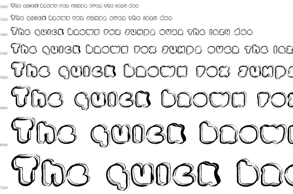 Ponctuation font Waterfall