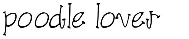 Poodle Lover font