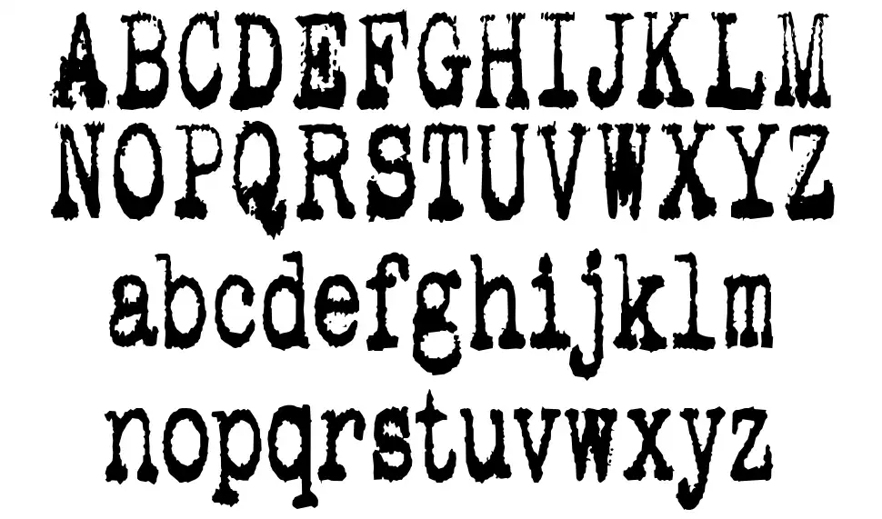 Pookie font specimens