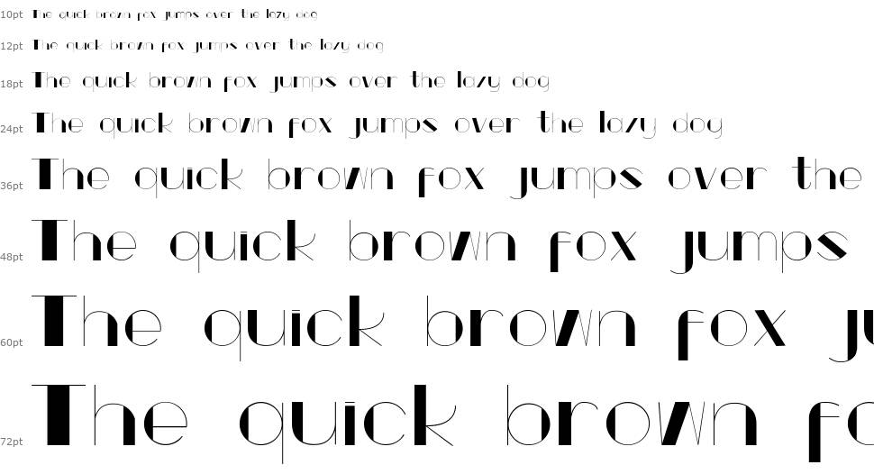 Popeye Type font Şelale