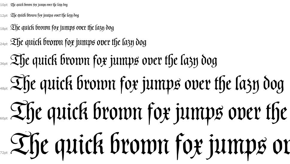 Poppl Fraktur CAT font Şelale