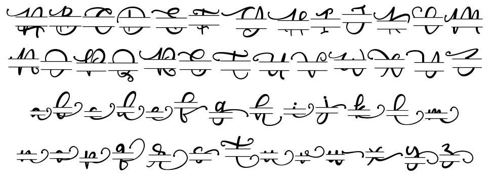 Poppy Monogram フォント 標本