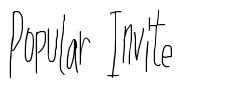 Popular Invite шрифт