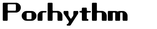 Porhythm font