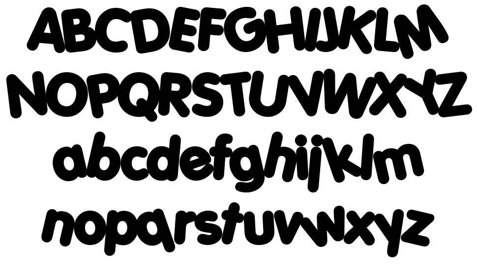 Porky's font specimens