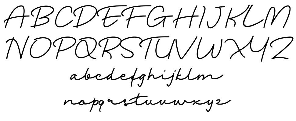 Port Fairy font specimens