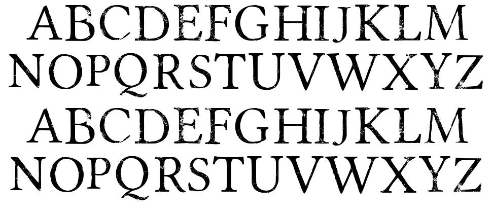 Portmanteau font specimens