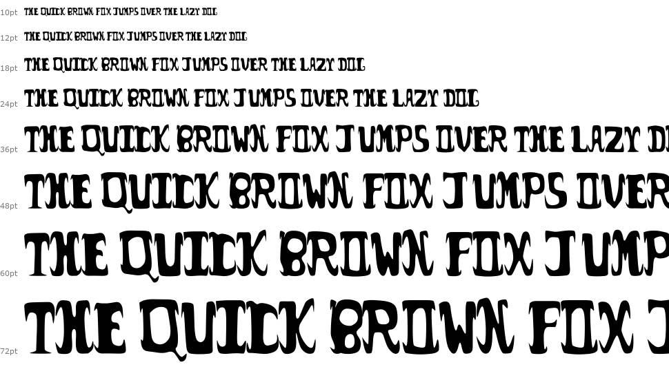 Possum Droppings font Şelale