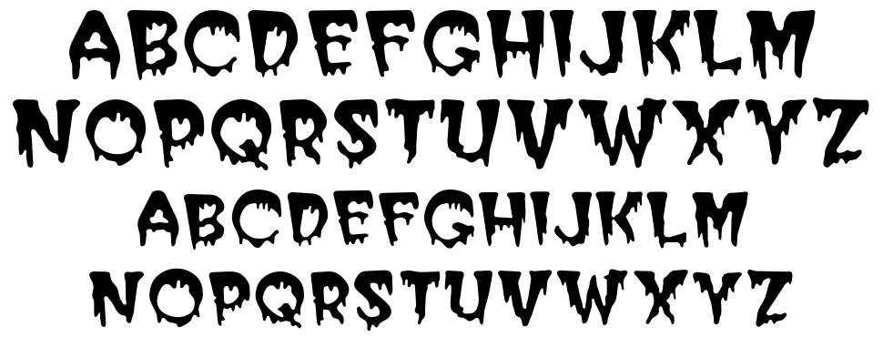 PostCrypt font specimens