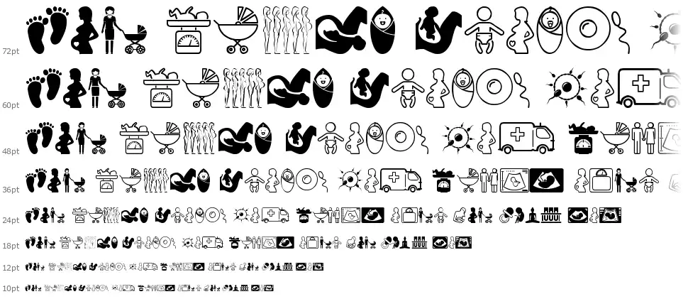 Pregnancyfont waterfall
