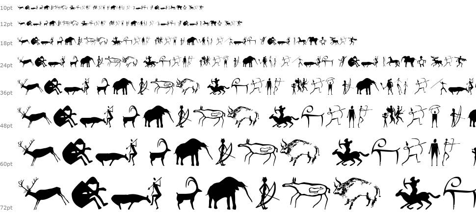 Prehistoric Paintings font Şelale