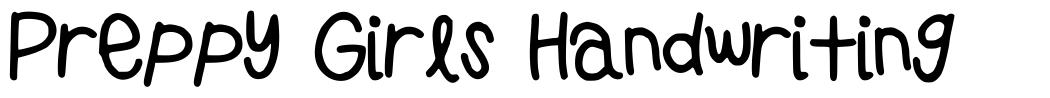 Preppy Girls Handwriting schriftart