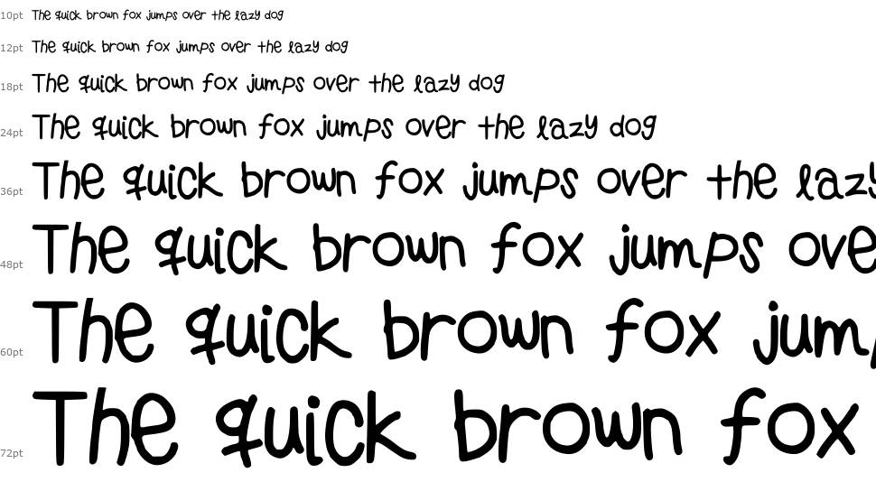 Preppy Girls Handwriting font Waterfall