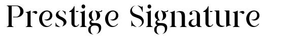 Prestige Signature písmo