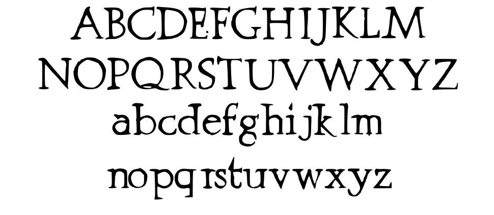 Prestinia Pro font Örnekler