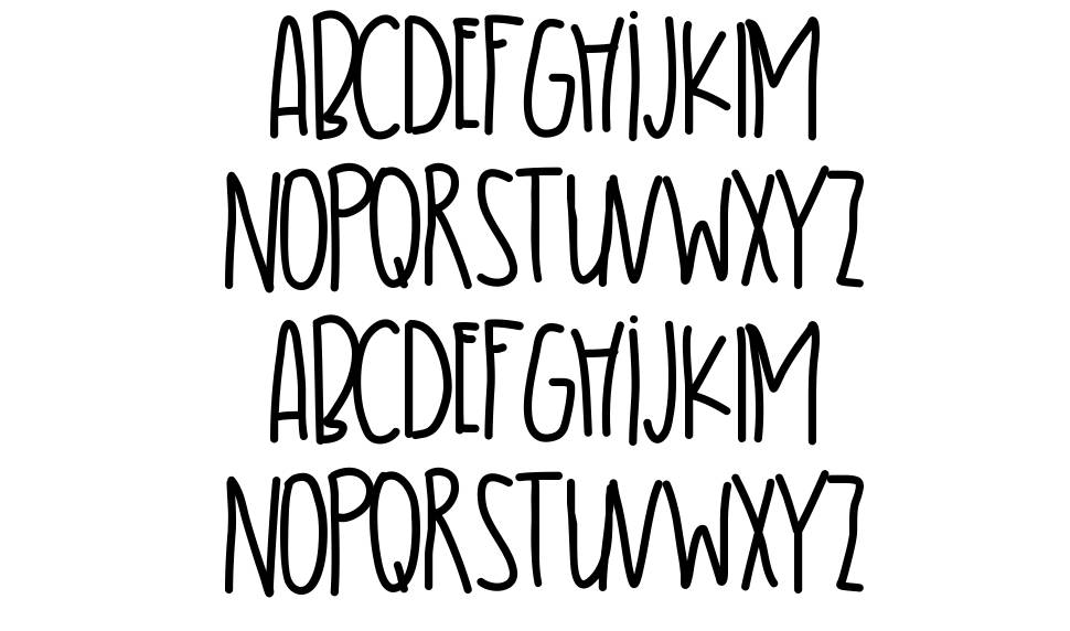 Pretty Girl font specimens