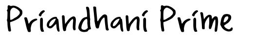 Priandhani Prime шрифт