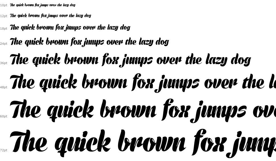 Prime Script font Şelale