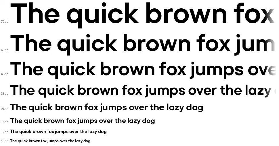 Primeform Pro font Waterfall