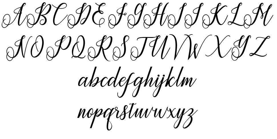 Princella 字形 标本