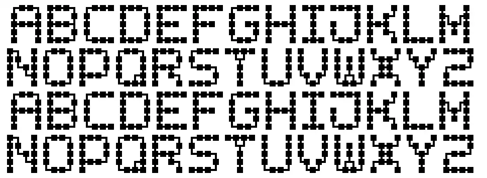 Printed Circuit Board-7font specimens