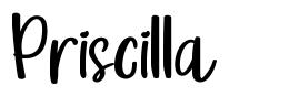 Priscilla 字形