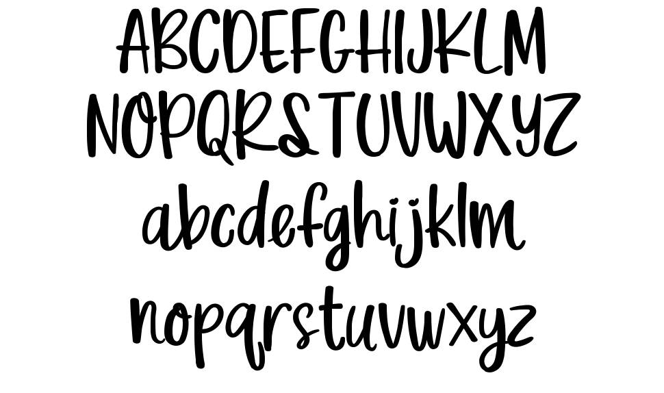 Priscilla font Örnekler