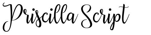 Priscilla Script font