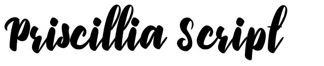 Priscillia Script font