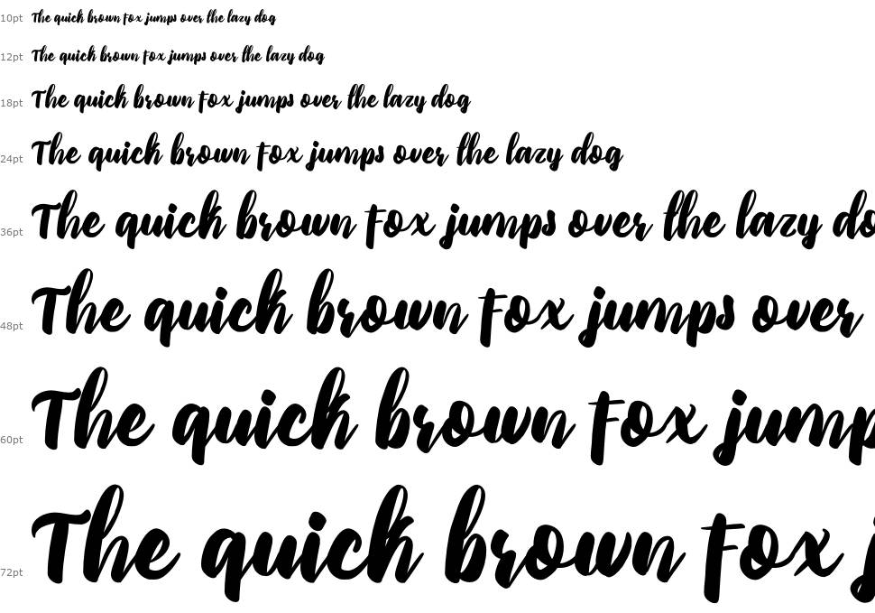Priscillia Script font Şelale