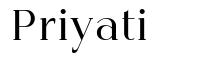 Priyati шрифт