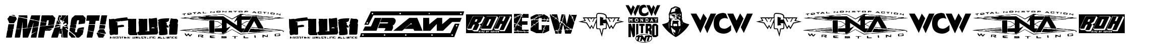 Pro Wrestling Logos フォント