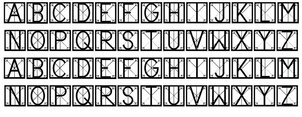 Processor font specimens